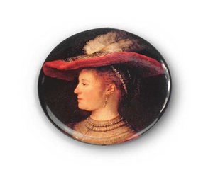 Pocket Mirror,Ø 60 mm,  Small, Saskia, Rembrandt