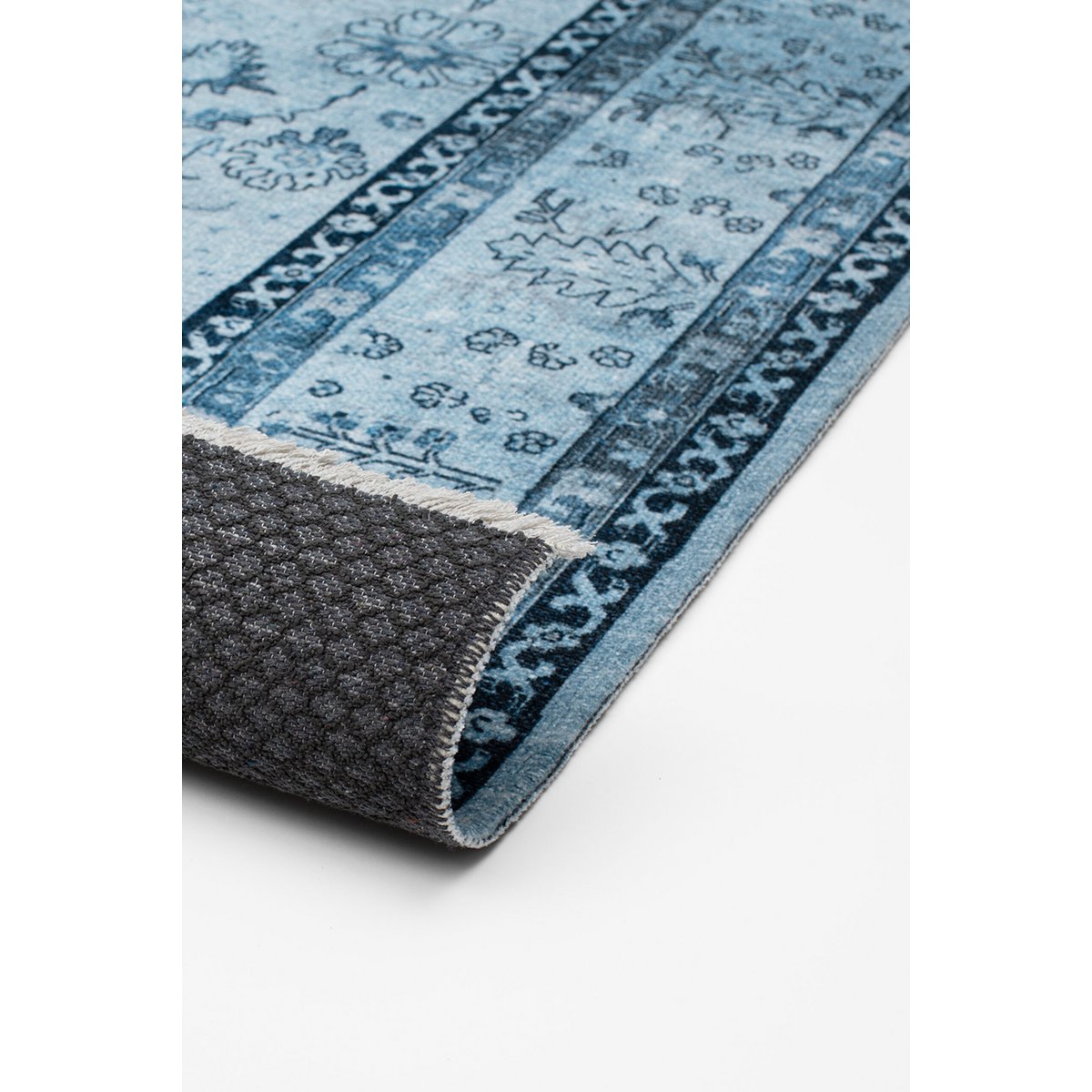 Vintage vloerkleed - Imagination Saveh Blauw/Crème