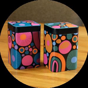 metalen doosje Vrolijk 100g