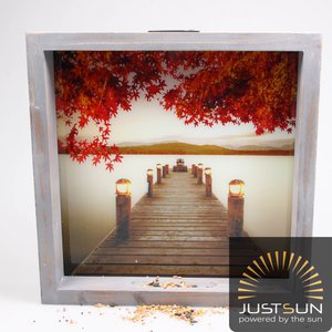 BUITENSCHILDERIJ SOLAR MET LED 40X7X40CM