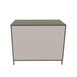 Komoda Polly Basic z drzwiami - Zielona