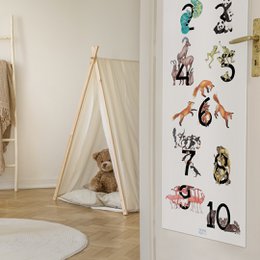 123 poster Animali - Poster porta