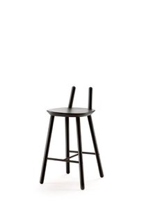 Naïve semi bar chair, black