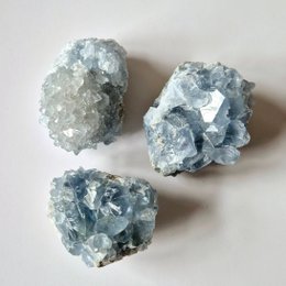 Celestien Ruwe Stukken Clusters (Celestite)