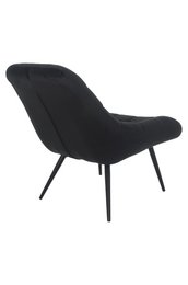 Sessel XXL Samt schwarz Metall schwarz
