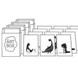 DIY Mini Art - Dinosaurier (4 Stück)