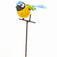 Zimba-Arts METAL BLUE TIT ON STICK