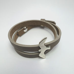 Leather bracelet seagull
