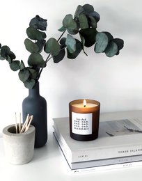 sol | candela energizzante eucalipto + lime ricaricabile
