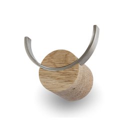 Wall hook DEER, oak, steel