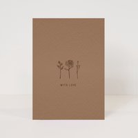 postcard 'with love'