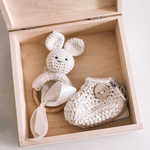 Gift box 3-pcs Bunny - cream