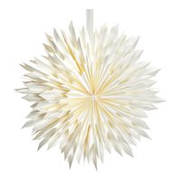 Leuchtschneeflocke aus Papier/Pappe weiß Ø50cm