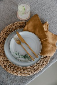 Stonewashed Natural Linen Napkins Set of 2 in various colors