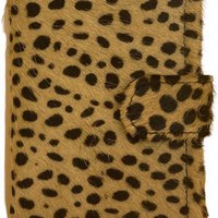 miniwallet pasjeshouder dierenprint matzwart