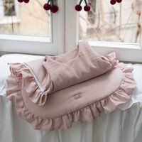 summer linen baby sleeping bag with frills, baby sleeping sack with frills 1 TOG, 1.5 TOG, 2.5 TOG