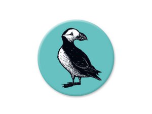 Round magnet puffin