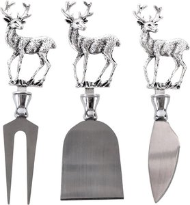 KÄSEMESSER WALDTIERE 3 TEILIGES SET (HOFF1357)