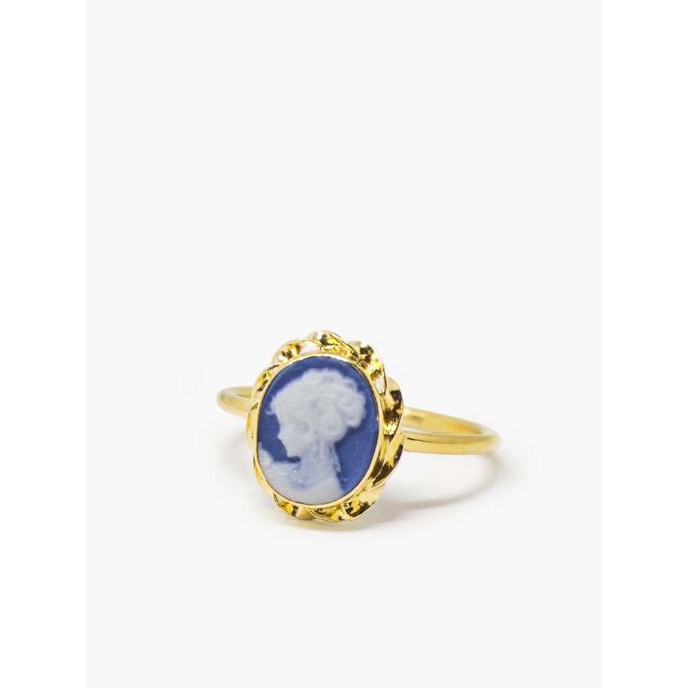 Blue Mini Cameo Stacking Ring
