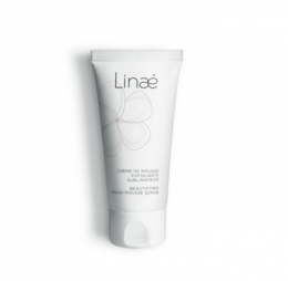 Enhancing exfoliating mousse cream for body. Creamy texture with gentle exfoliating properties to reveal soft, smooth skin.
