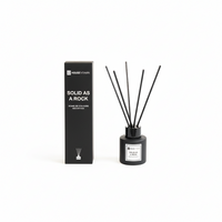 Reed Diffuser - Glass/ Fibre- 50 ml - Solid as a rock -6 x 20 cm