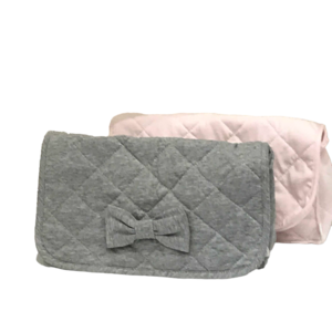 Kulturbeutel mit Reißverschluss und Schleife 21x14cm