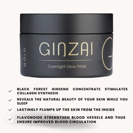 Mascarilla facial calmante y reafirmante con ginseng