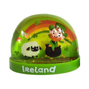 Geluk van de Ierse Ierland grote glitter sneeuwstorm