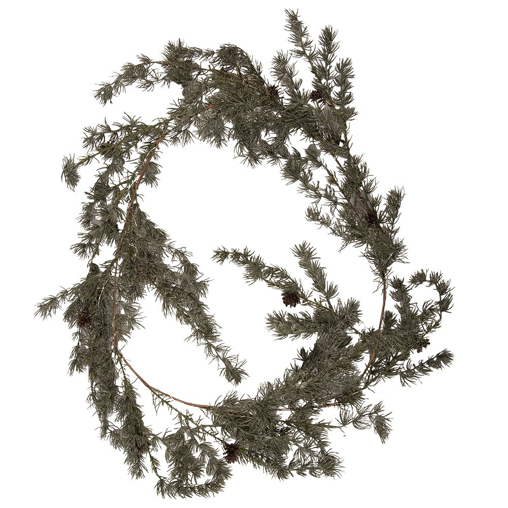 Kerstguirlande 20x7x180 cm / 3xAA Groen Hout