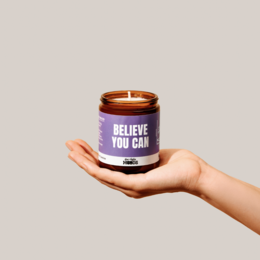 Candela regalo – MOTIVATION MOOD – Cera di soia profumata fatta a mano