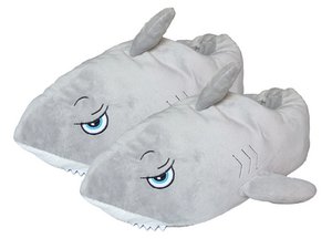 Slippers 'Hai' from Plüsch, Gr.XL