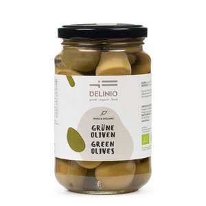Green organic olives - 6 x