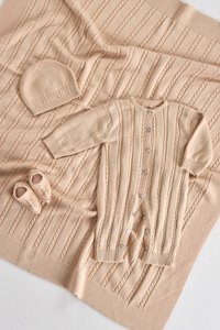 4-teiliges Umstandsstrickset aus Baumwolle und Modal AGM-0602