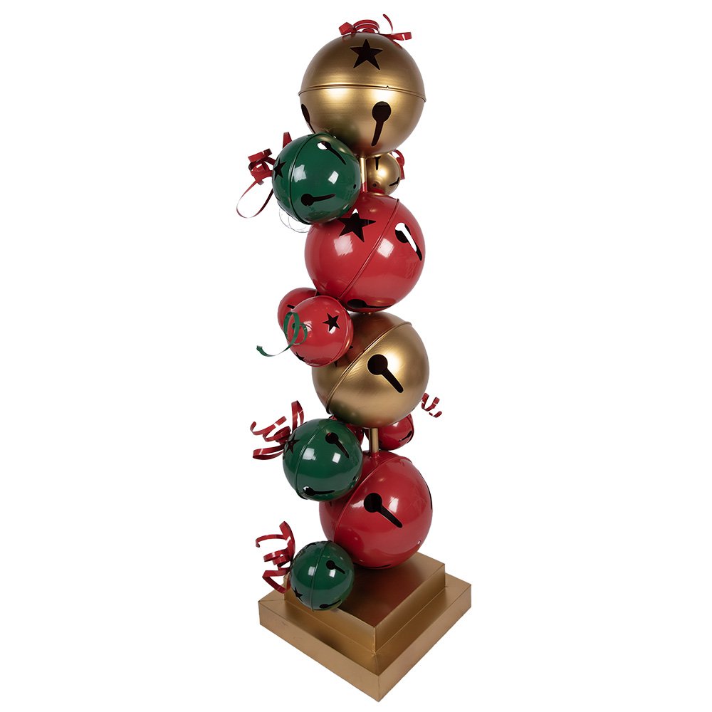 Kerstdecoratie Beeld 43x40x150 cm Rood Groen Metaal