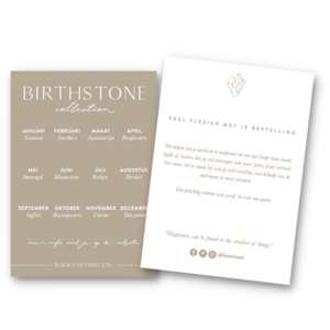 Birthstone kaart