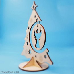 CoolCuts Houten kerstboom 22cm