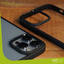 1 funda protectora de tapa dura se® (negro mate) Apple iPhone 13 Pro Max