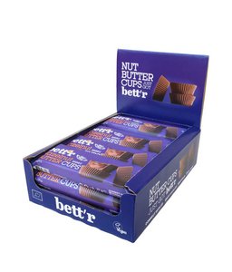 Nut Butter Cups with Hazelnut Cream 3x13g, Full Box 12x39g, organic, Bett’r