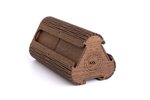 Krea-Wood handmade coffee capsule holder for Nespresso compatible capsules, in brown colour