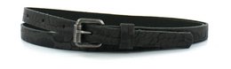 Leather Belt 1.5cm | crocodile print