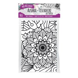 Ausmal-Tischdecke aus Papier - Motiv "Mandala"
