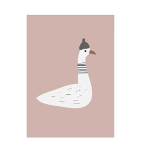 Gansposter - Rose Taupe, Eco-papier en verpakking