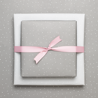Light gray wrapping paper with points - ideal as wrapping paper for wedding or for gifts for birth or baptism, neutral wrapping paper