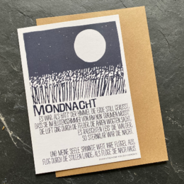 Noche de luna Postal