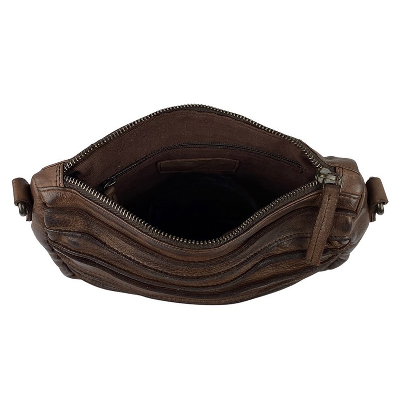 Borsa A Spalla Da Donna Realizzata In Pelle Lavata In 4 Colori