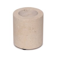 Travertine waxinelichthouder M Ø6x7cm