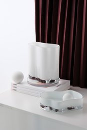 New modern design vase inspired by CORAL and Aalto, middle size, COR20WH