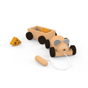 Ziehen Sie die Maus mit dem Wagen