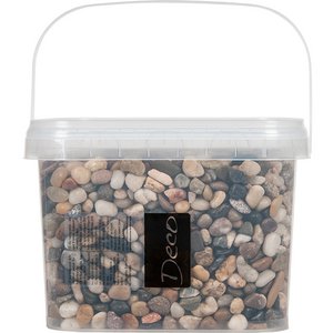 River pebbles 8-25mm 3.5 liters, assorted brown