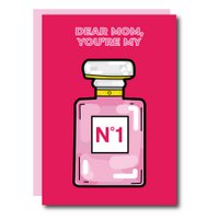 Mom, You're My Number 01 Parfume Greeting Card
